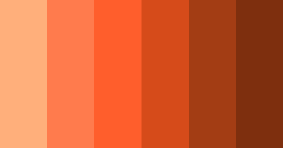 Download citrus sunset color palette PNG image (landscape)
