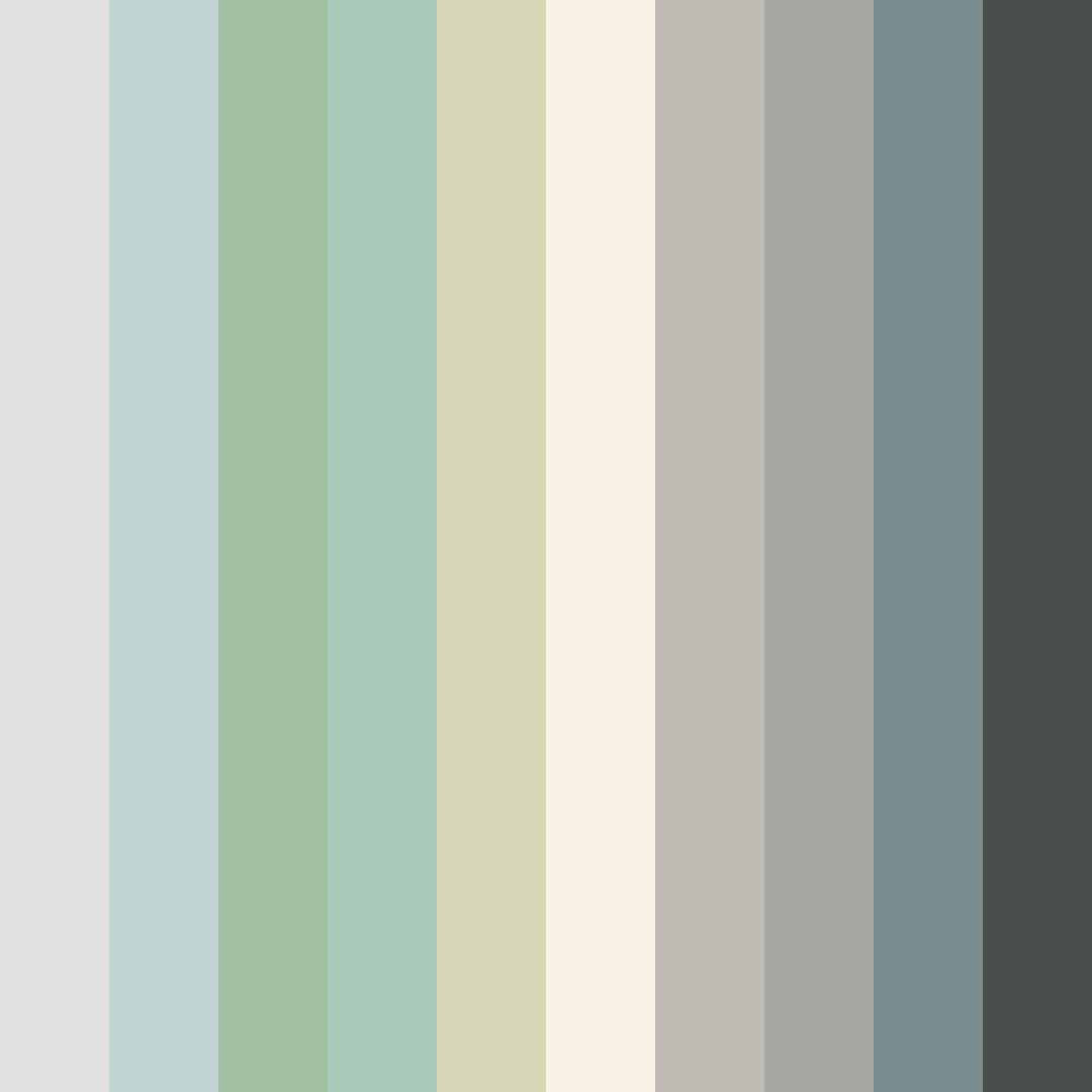 Download silver forest color palette PNG image (square)