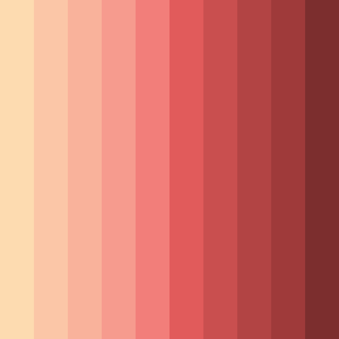 Download shades of skin color palette PNG image (square)