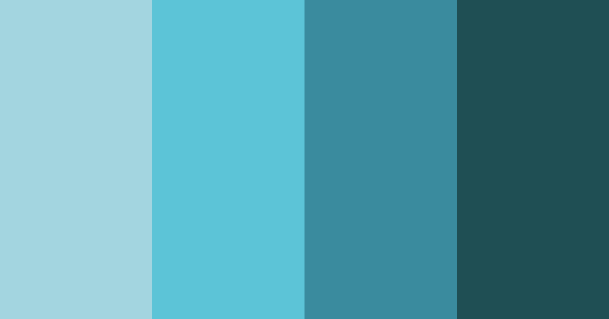 Download teal tech color palette PNG image (landscape)