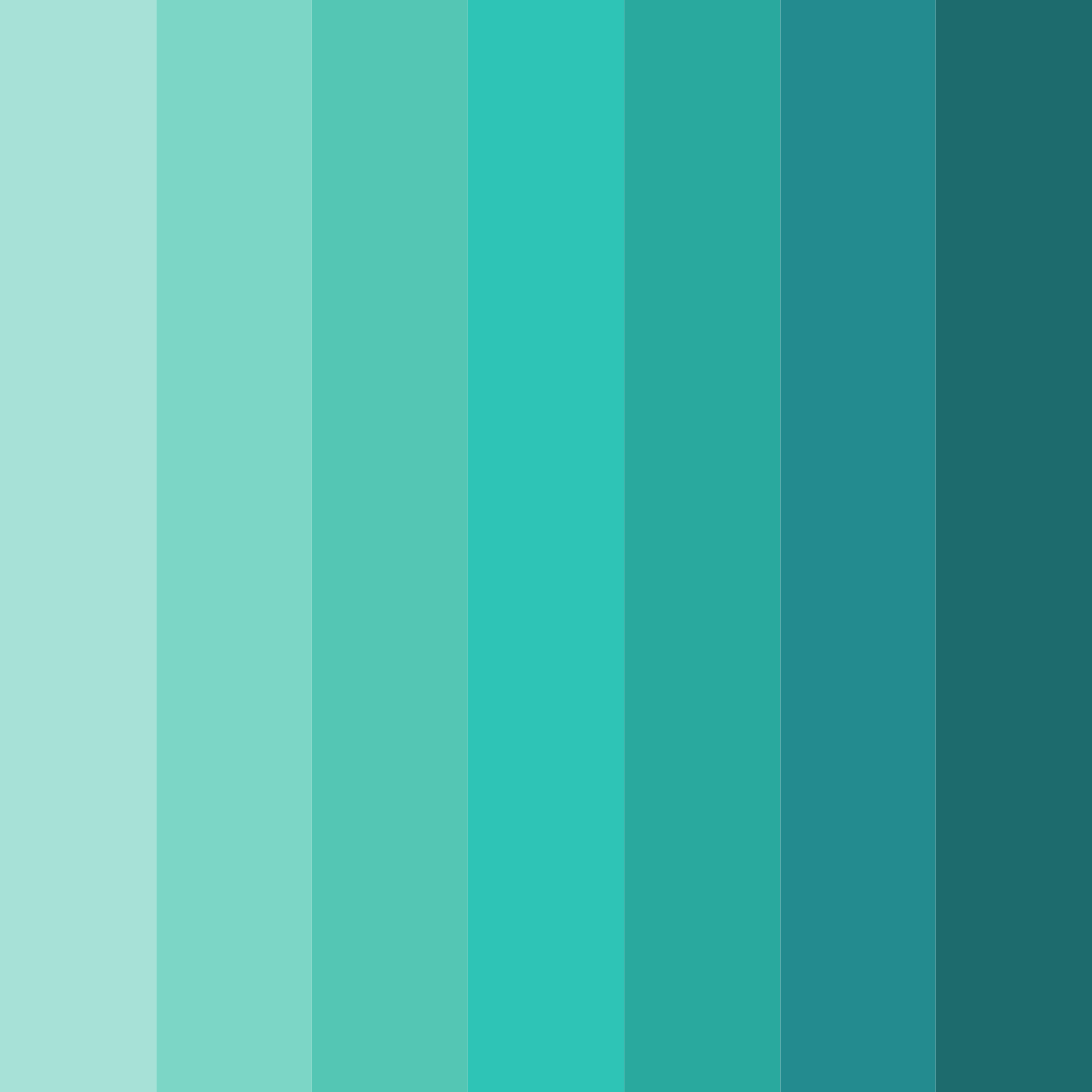 Download teal oasis color palette PNG image (square)
