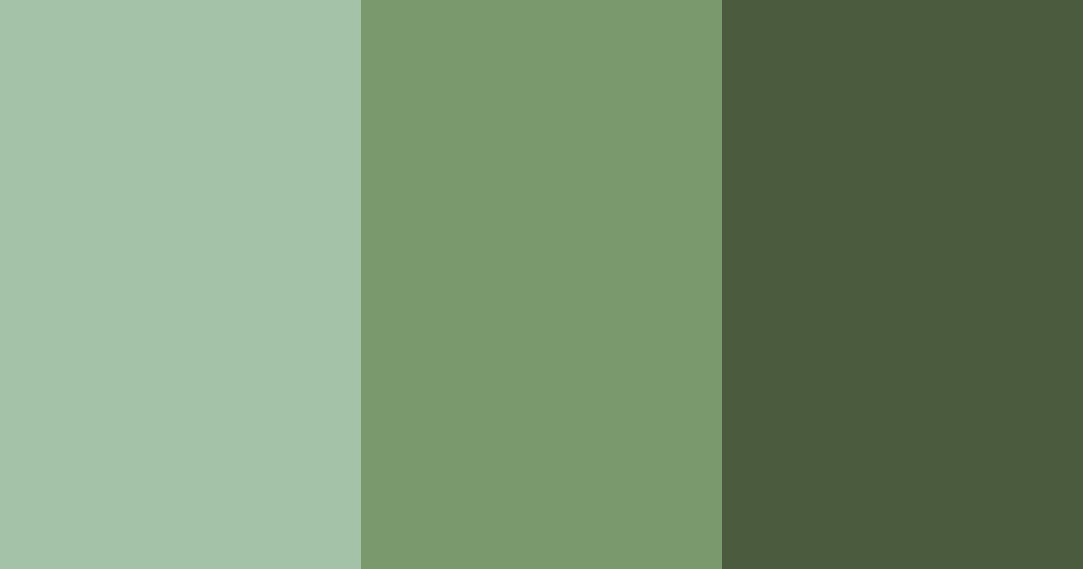 Download shades of green witch garden color palette PNG image (landscape)