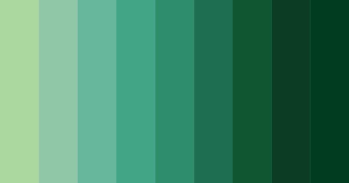 Download tranquil forest depths color palette PNG image (landscape)
