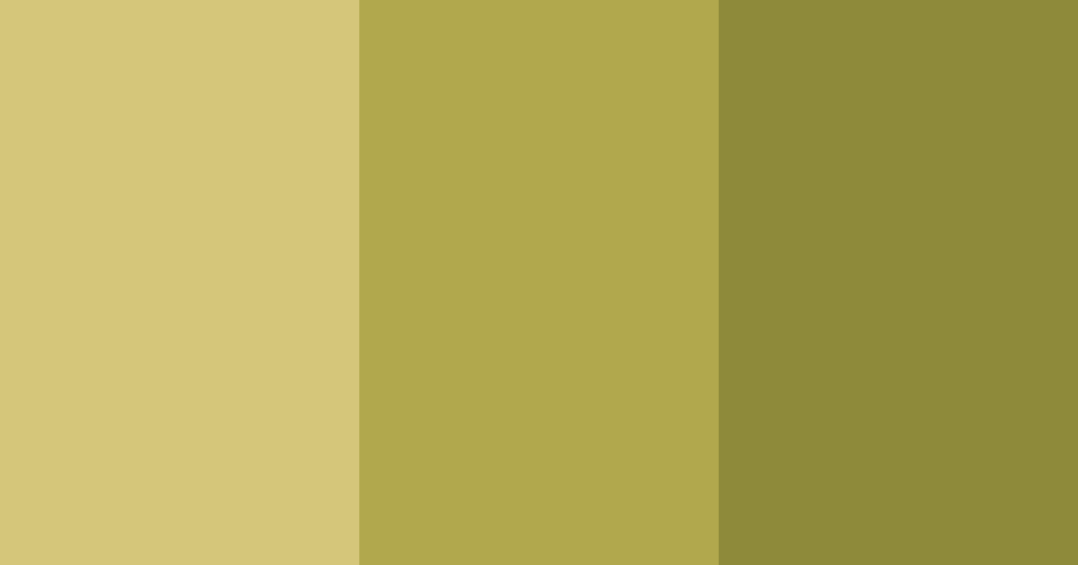 Download golden sage harmony color palette PNG image (landscape)