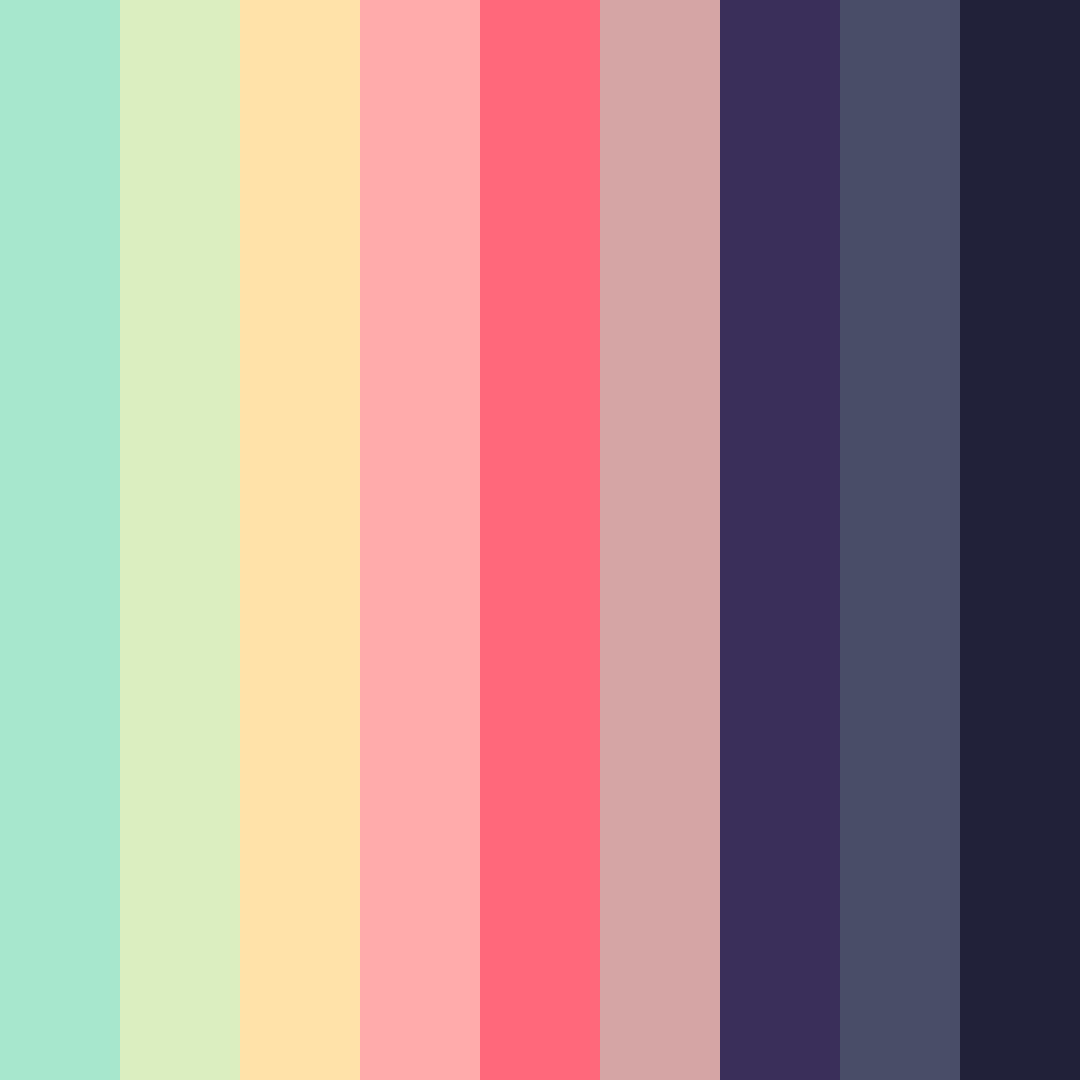 Download neon green forest color palette PNG image (square)