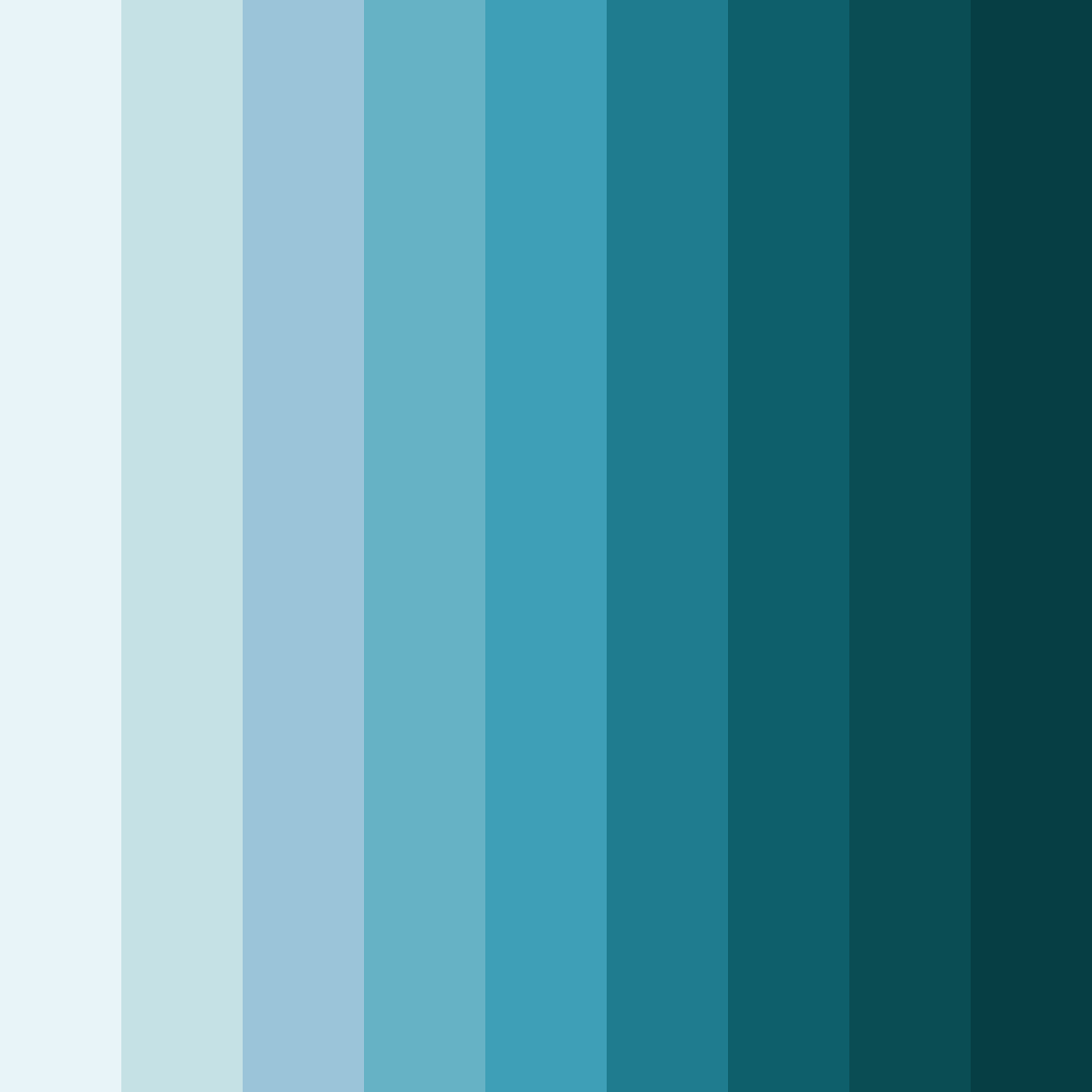 Download shades of blue home color palette PNG image (square)
