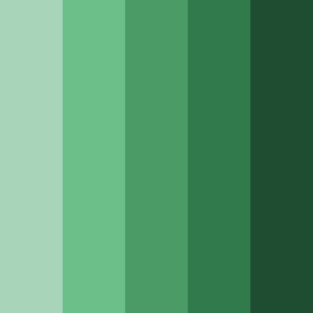 Download emerald forest serenity color palette PNG image (square)