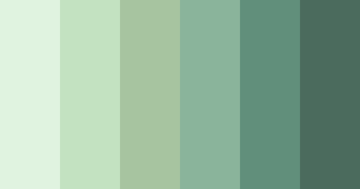 Download serene forest whisper color palette PNG image (landscape)