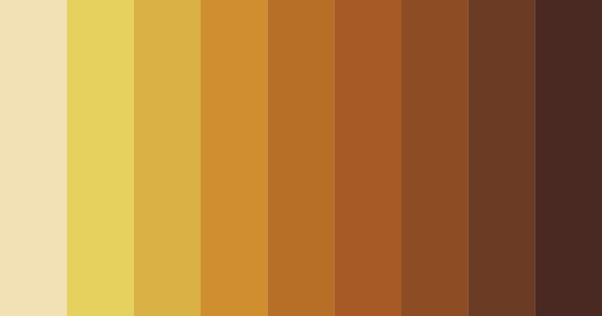 Download golden autumn harvest color palette PNG image (landscape)