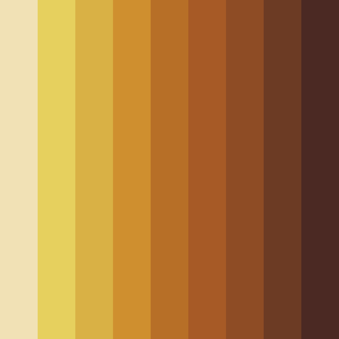 Download golden autumn harvest color palette PNG image (square)