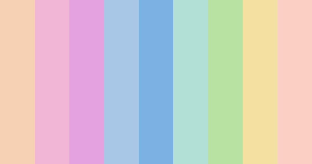 Download whimsical pastels color palette PNG image (landscape)