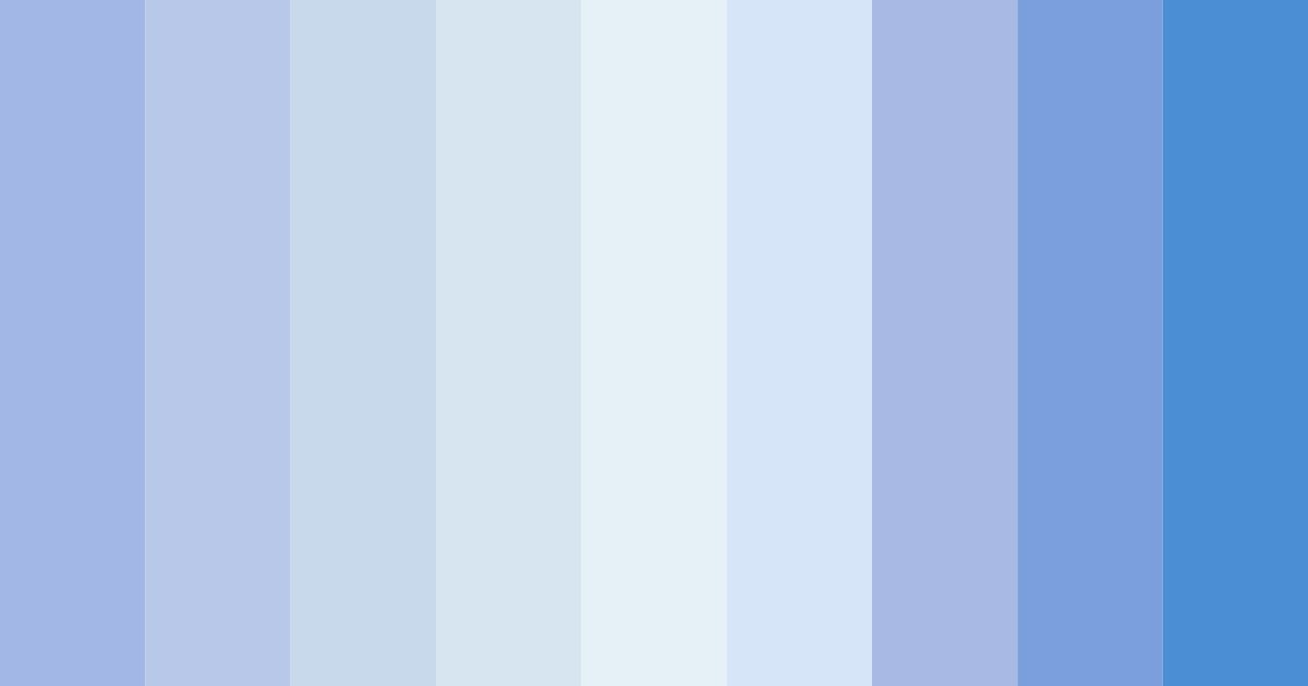 Download shades of blue color palette PNG image (landscape)