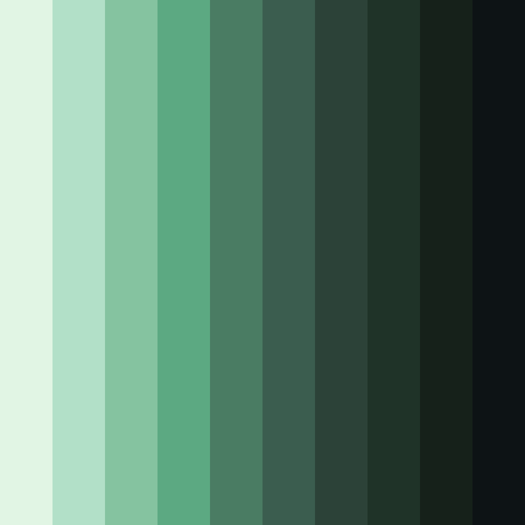 Download emerald ecosystem color palette PNG image (square)
