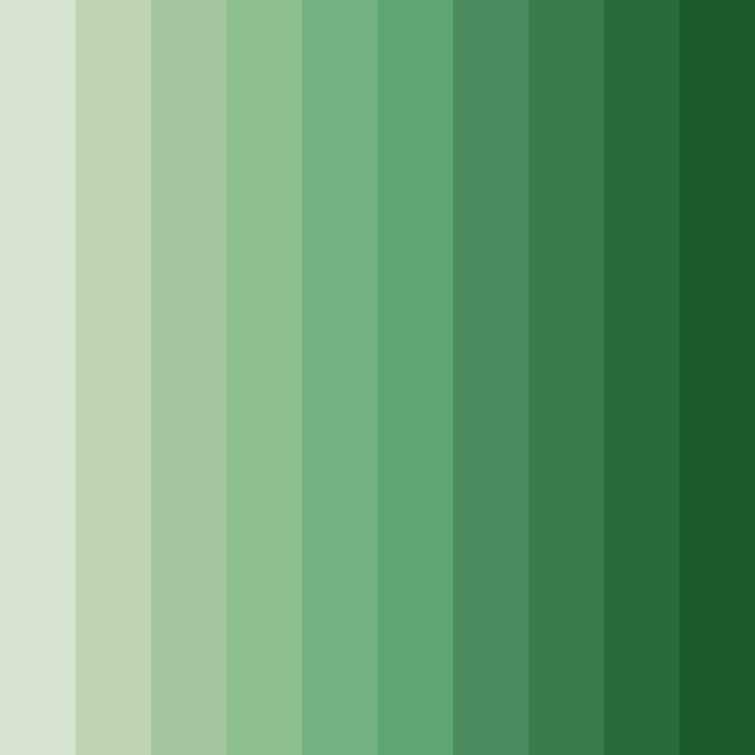 Download shades of sage color palette PNG image (square)
