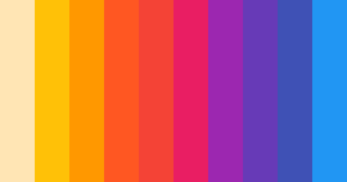 Download sunset symphony color palette PNG image (landscape)