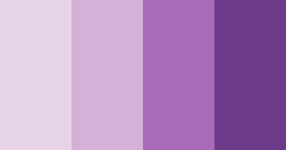 Download purple floral color palette PNG image (landscape)