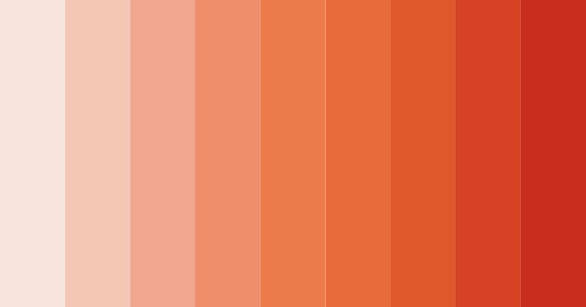 Download peachy sunset color palette PNG image (landscape)