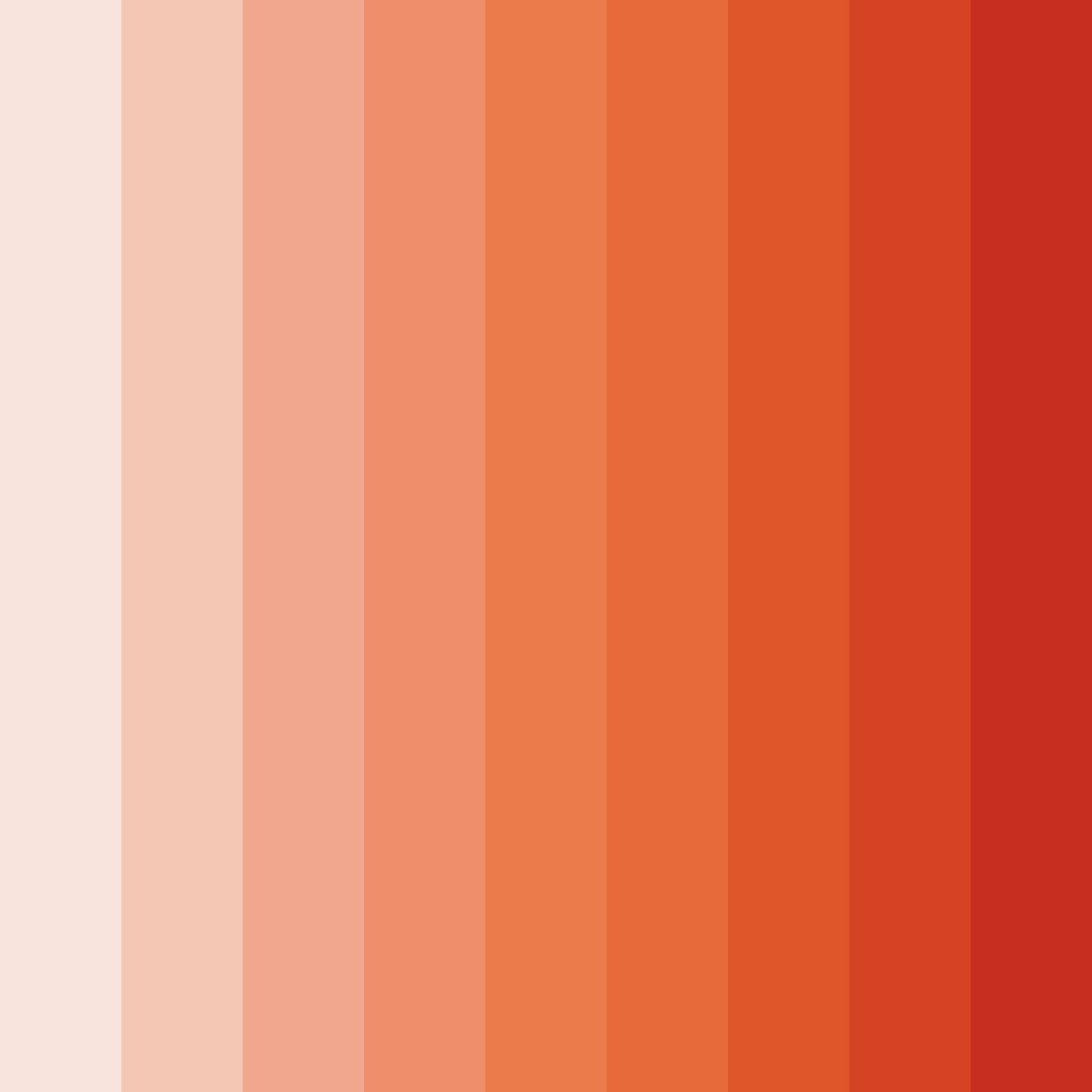 Download peachy sunset color palette PNG image (square)