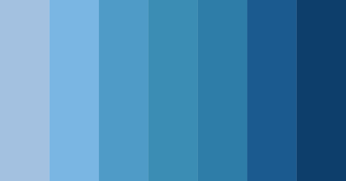 Download azure cascade color palette PNG image (landscape)
