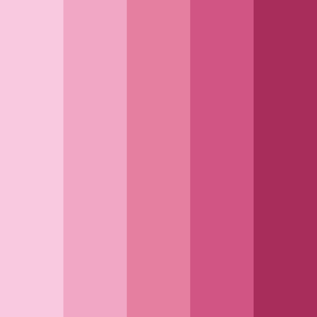 Download feminine flourish color palette PNG image (square)