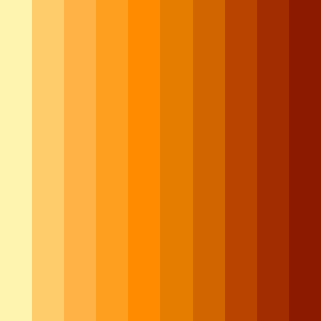 Download sunset blaze color palette PNG image (square)