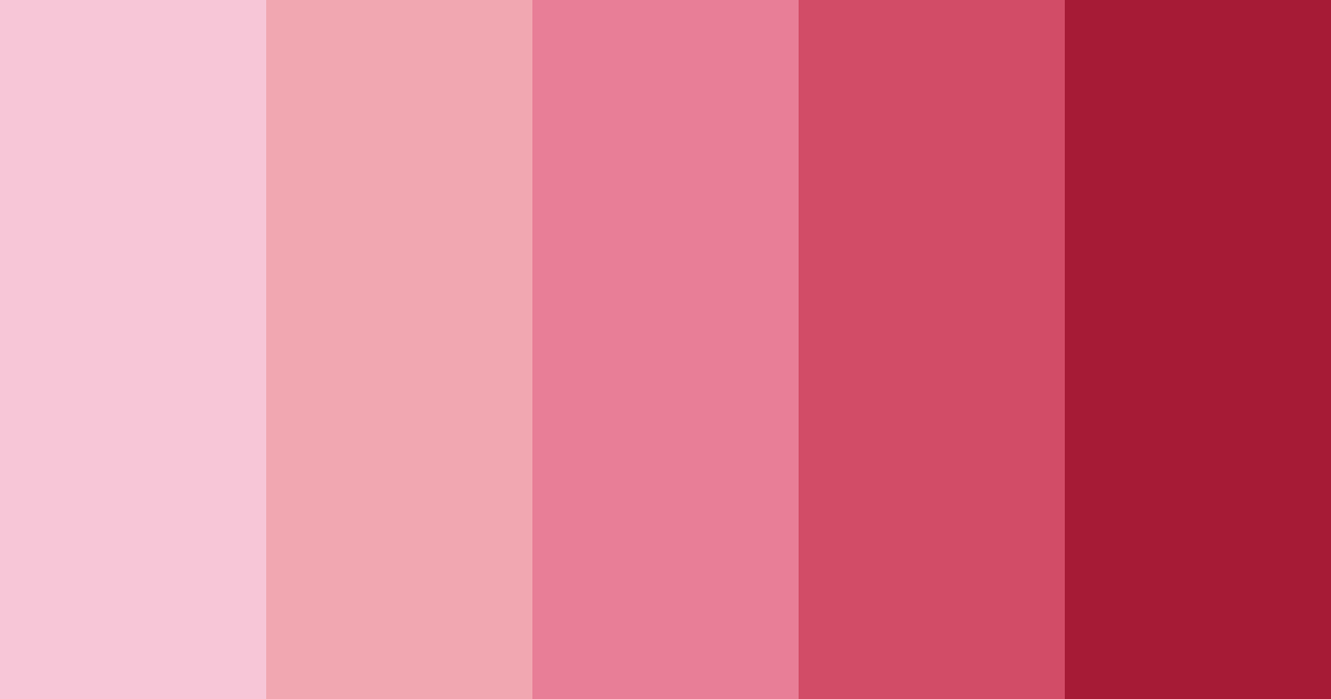 Download shades of pink color palette PNG image (landscape)