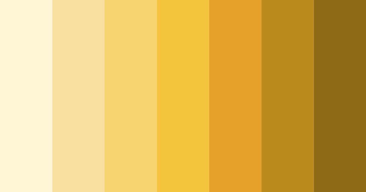 Download bright yellow color palette PNG image (landscape)