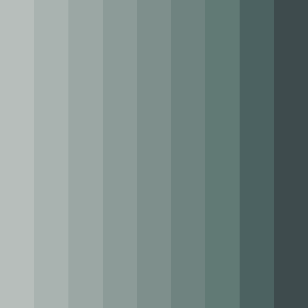 Download shades of grey color palette PNG image (square)