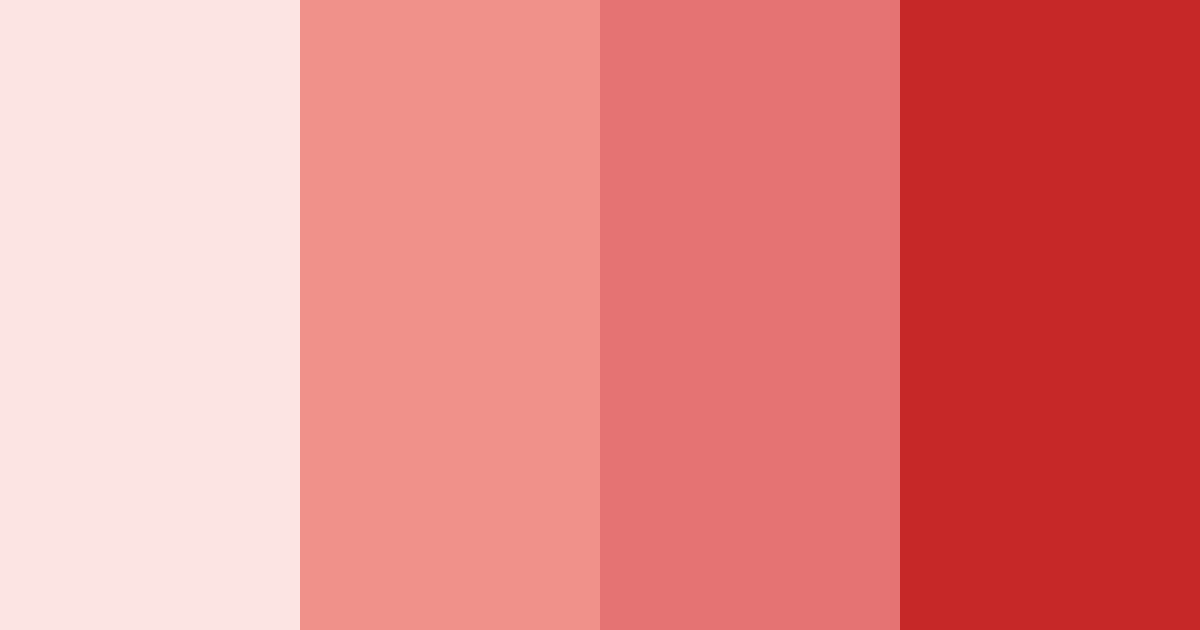 Download bright red color palette PNG image (landscape)