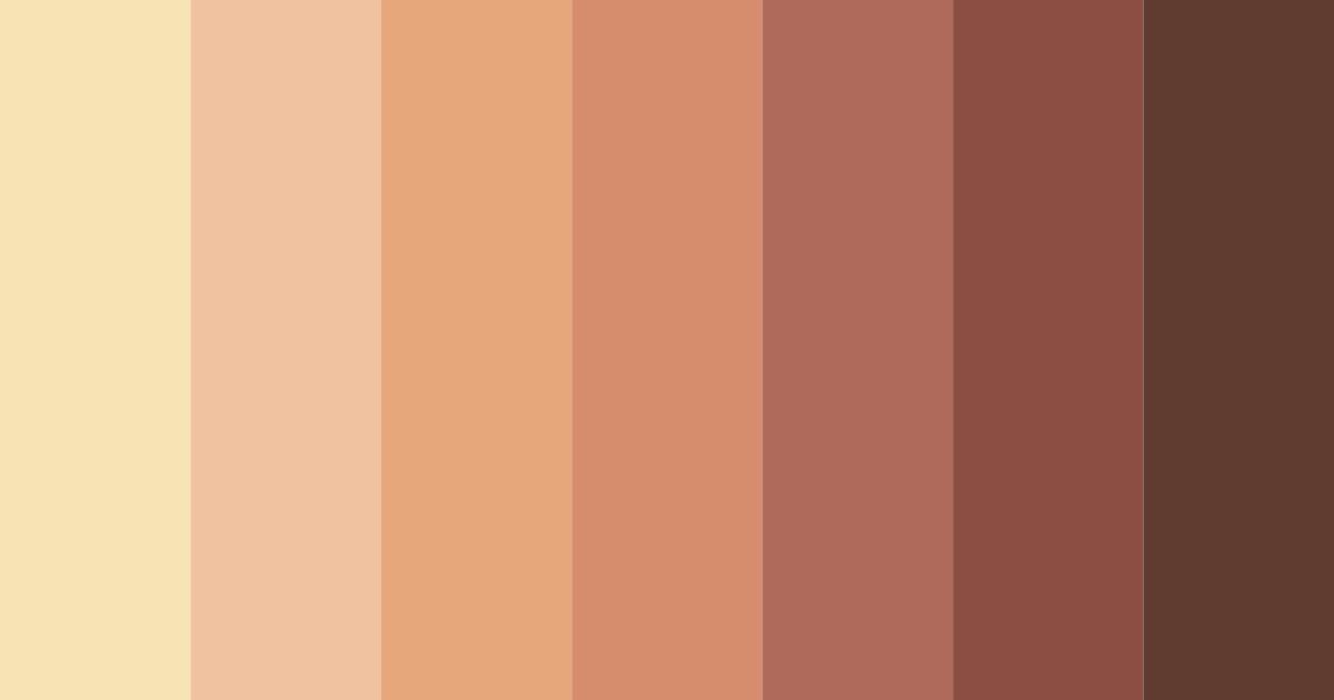Download warm earthy tones color palette PNG image (landscape)