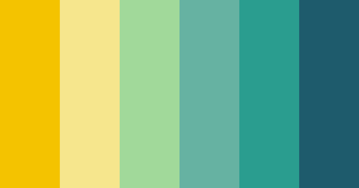 Download tropical harmony color palette PNG image (landscape)