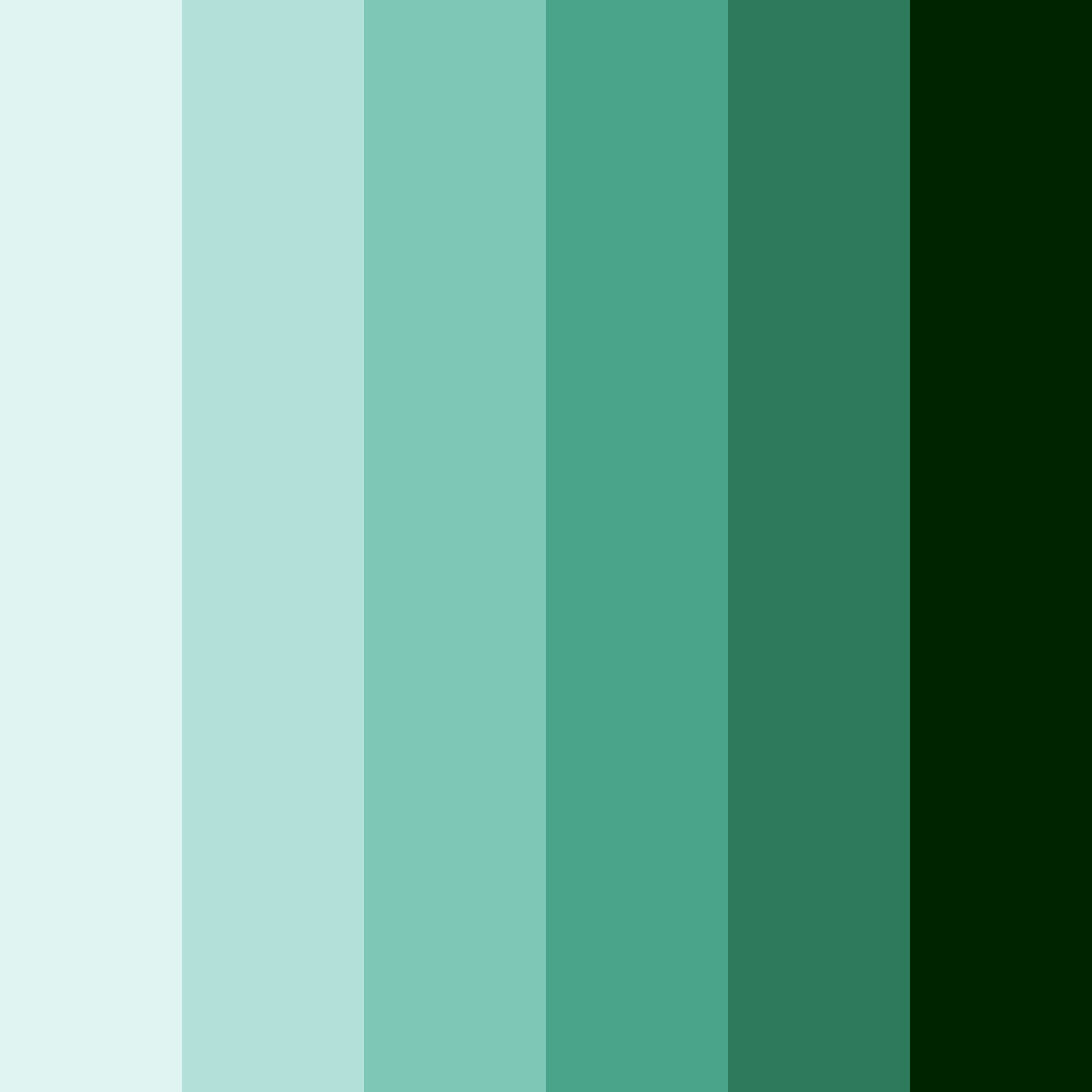 Download emerald serenity color palette PNG image (square)