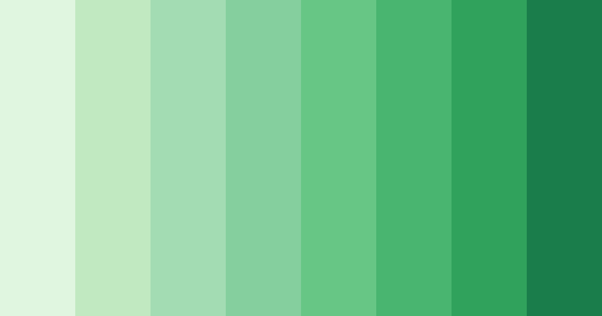 Download light green color palette PNG image (landscape)