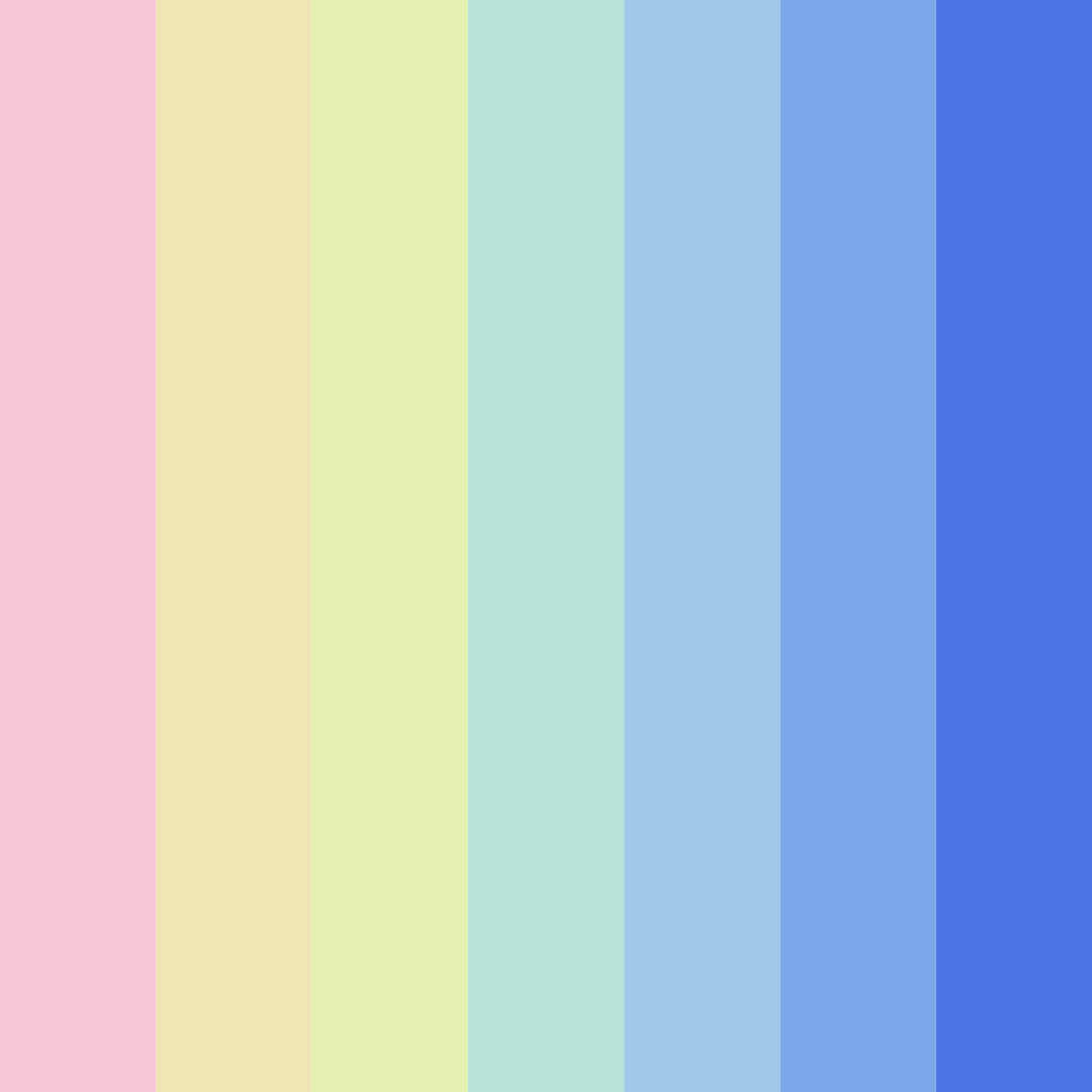 Download whimsical bliss color palette PNG image (square)