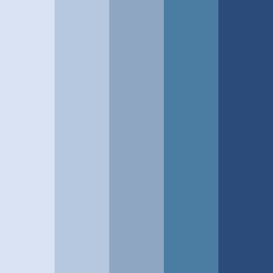 Download serene waters color palette PNG image (square)