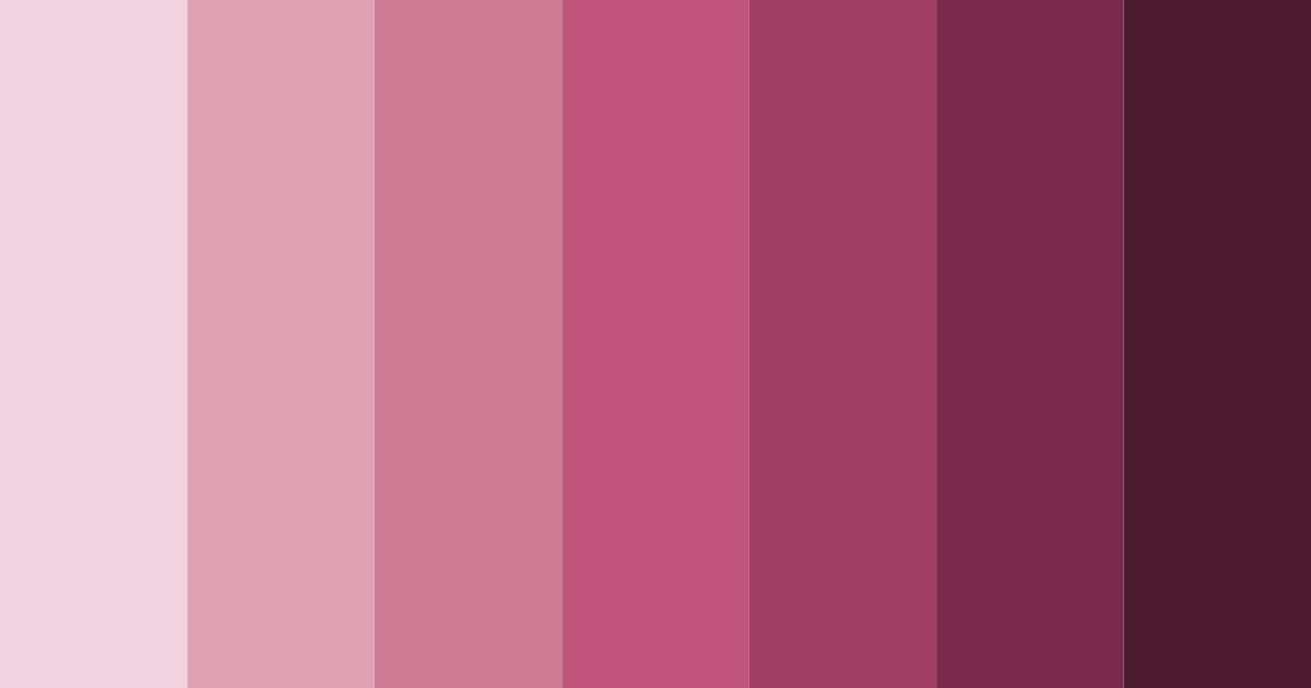 Download blushing burgundy dream color palette PNG image (landscape)