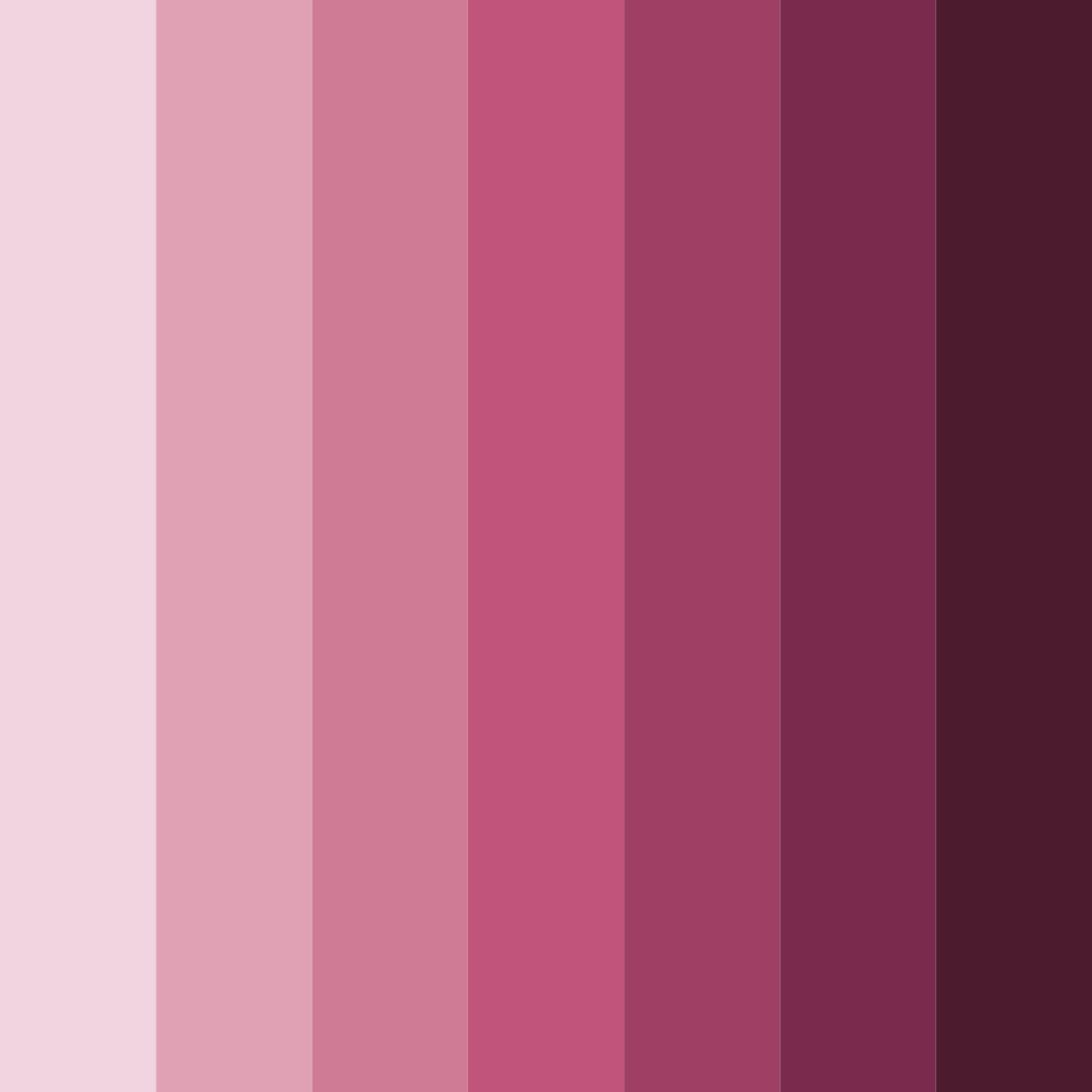 Download blushing burgundy dream color palette PNG image (square)