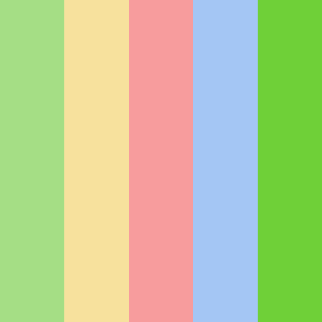 Download harmony of nature color palette PNG image (square)
