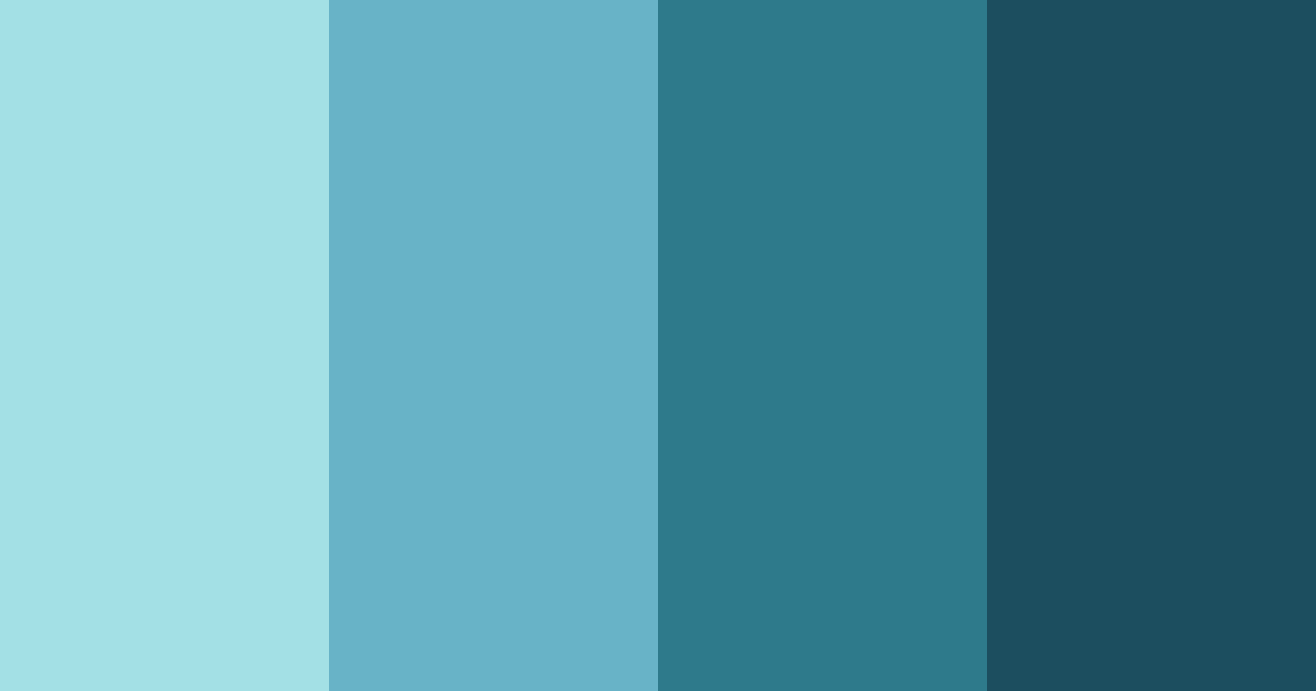 Download teal aurora color palette PNG image (landscape)