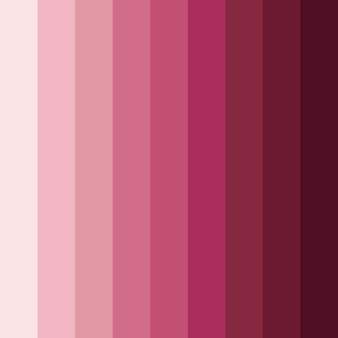 Download shades of pink color palette PNG image (square)