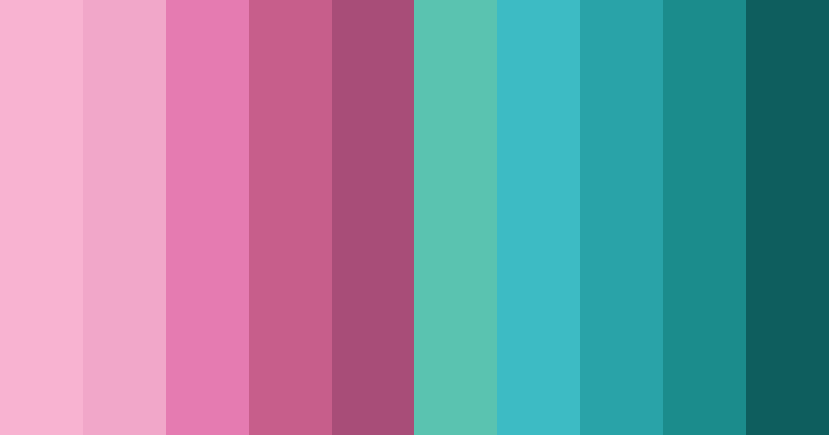 Download pinkish teal color palette PNG image (landscape)