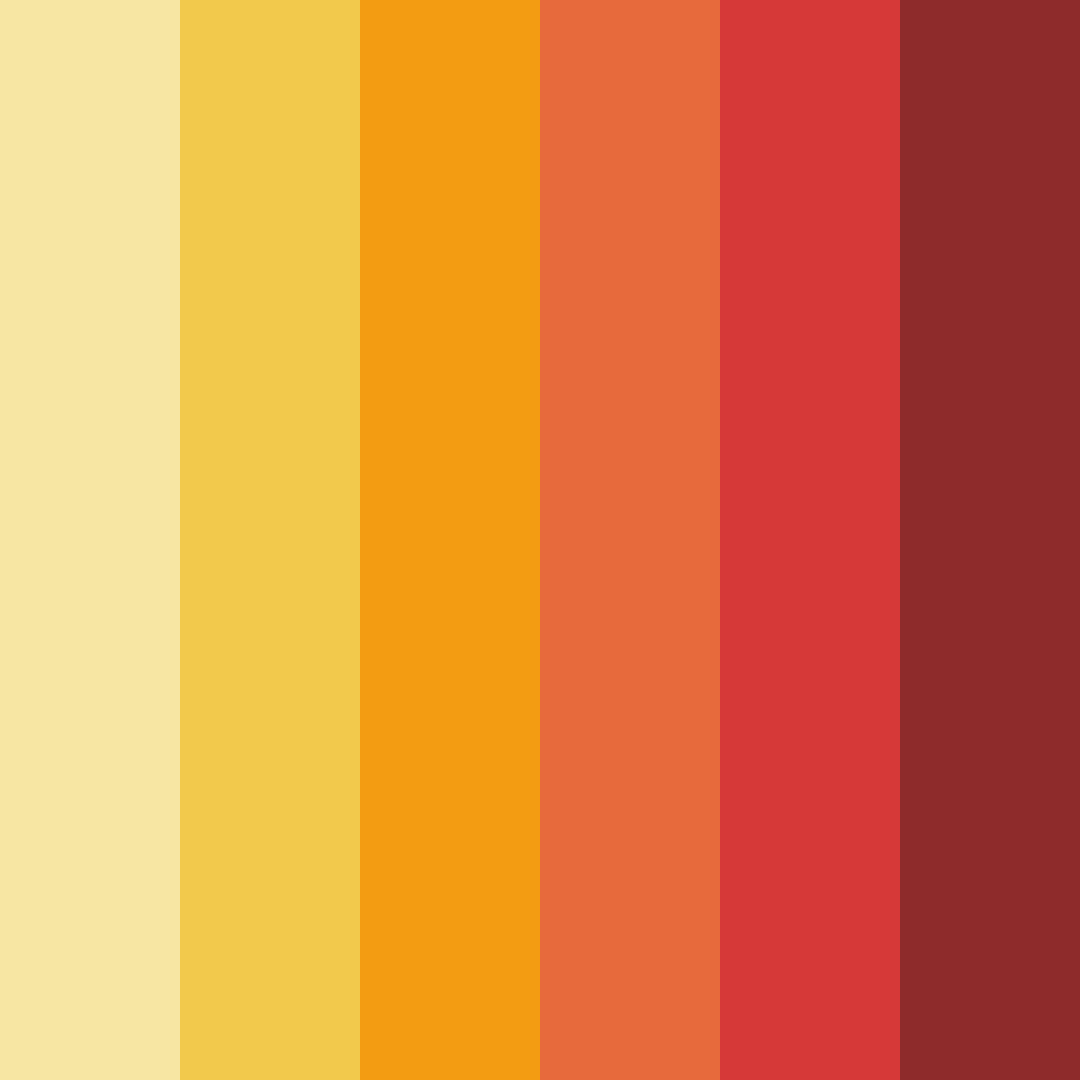 Download autumn ember glow color palette PNG image (square)