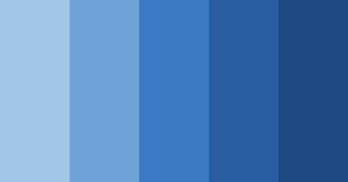 Download light blue shades color palette PNG image (landscape)