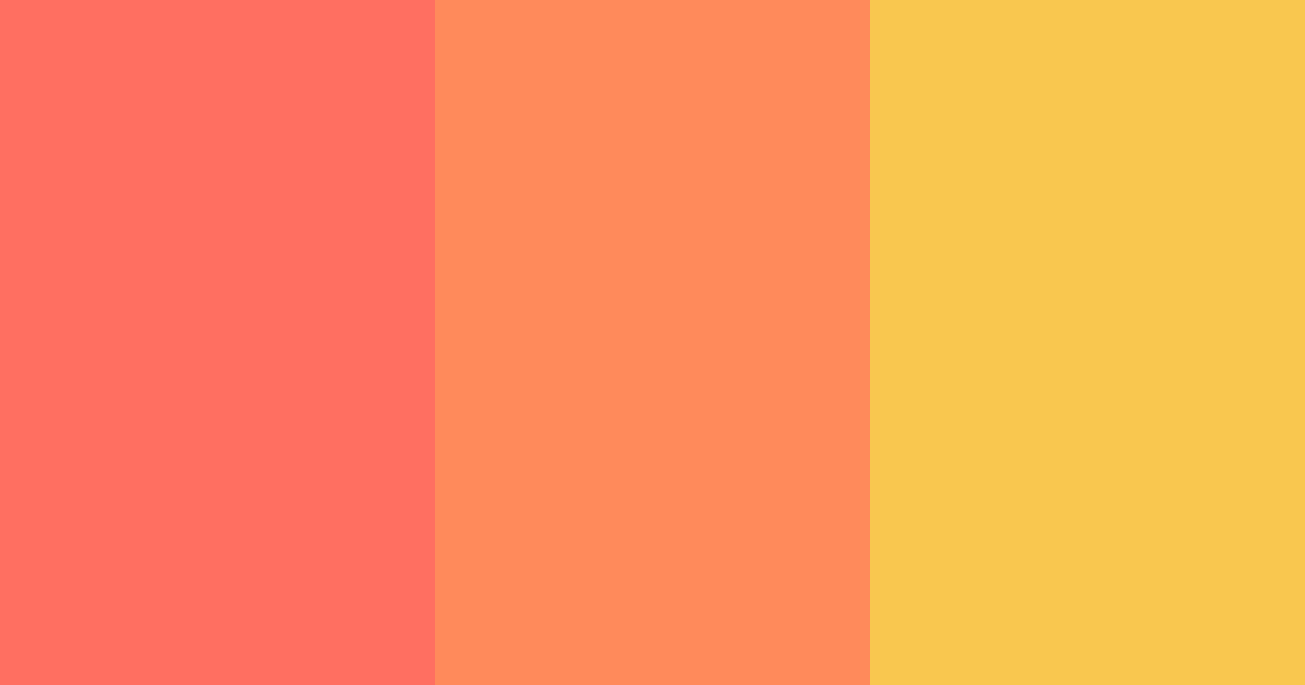 Download zesty honey tango color palette PNG image (landscape)