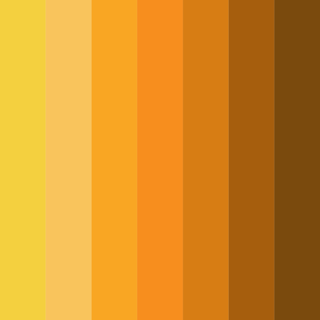 Download yellow curry color palette PNG image (square)