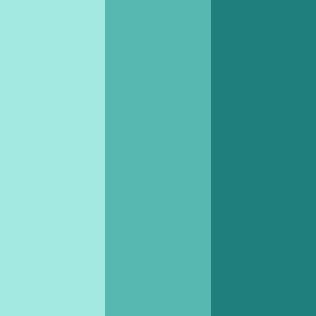Download turquoise tropics color palette PNG image (square)