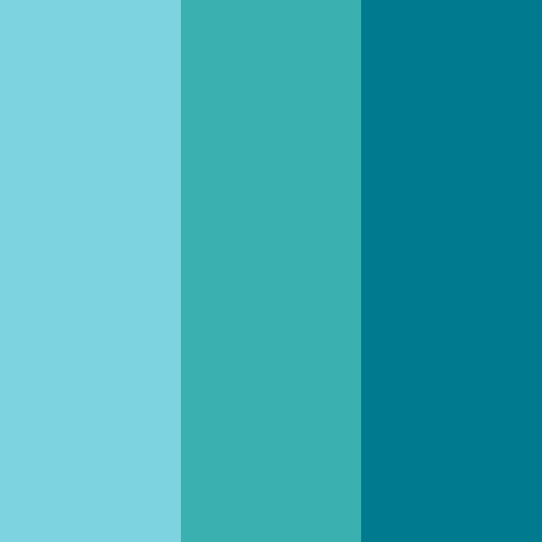 Download turquoise tropics color palette PNG image (square)