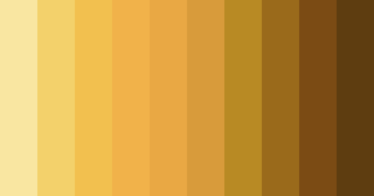 Download golden glow color palette PNG image (landscape)