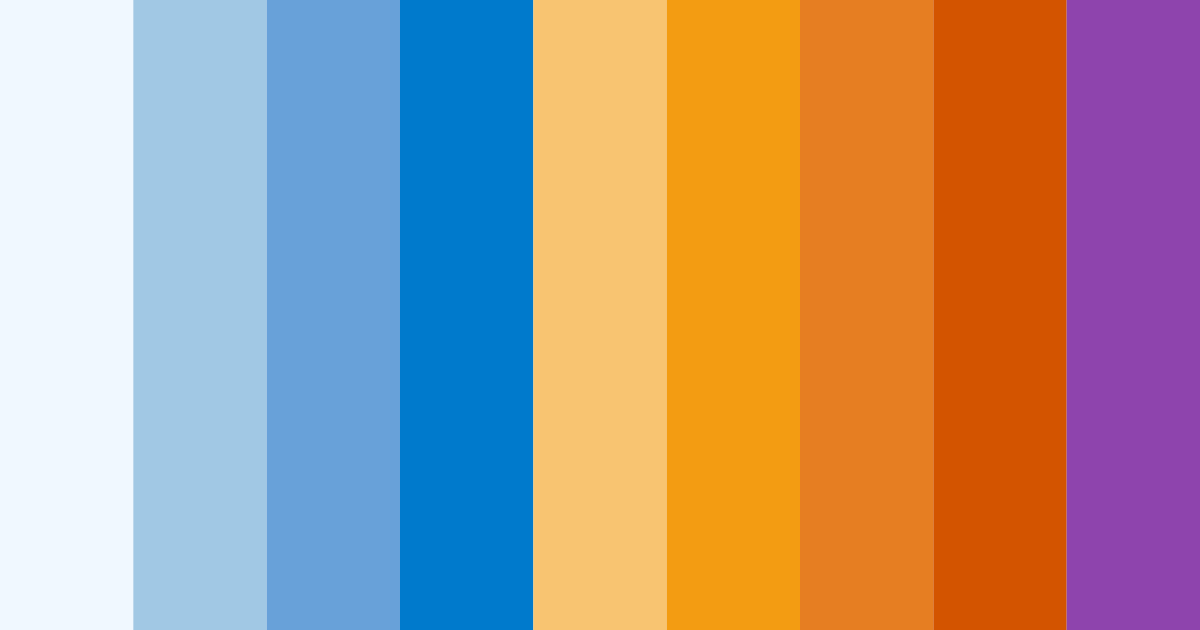 Download blue orange dreams color palette PNG image (landscape)