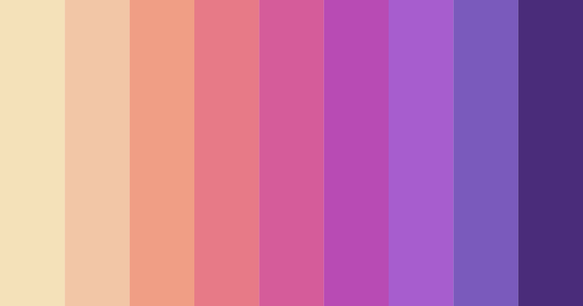 Download pink flowers color palette PNG image (landscape)